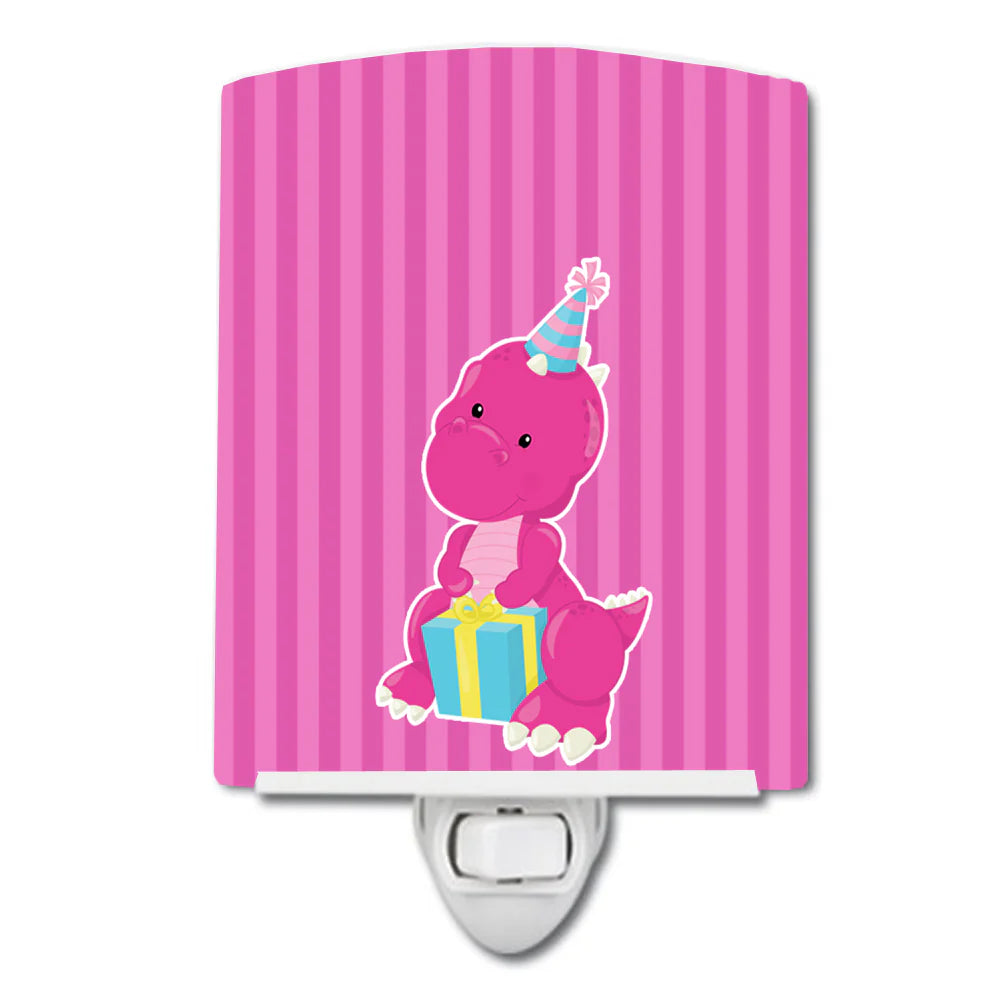 Pink dinosaur night light