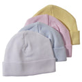 Pastel Rib Knit Beanie "Baby's First Cap"