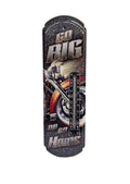 Go Big or Go Home Vintage Metal Thermometer