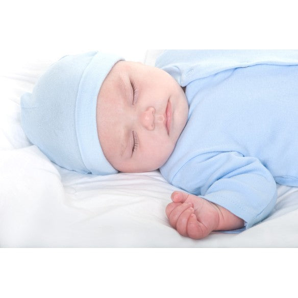 Pastel Rib Knit Beanie "Baby's First Cap"