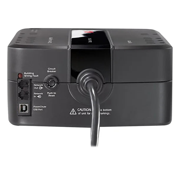 APC® 8-AC Outlet and Data Line 650-VA/390-Watt PC/Gaming/Networking Back-UPS® Battery Backup