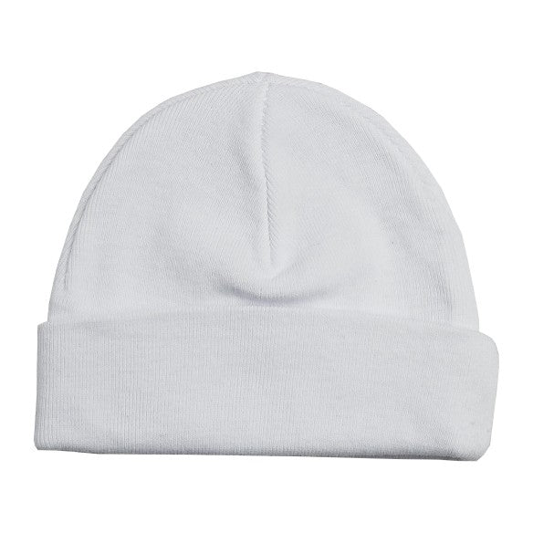 Pastel Rib Knit Beanie "Baby's First Cap"