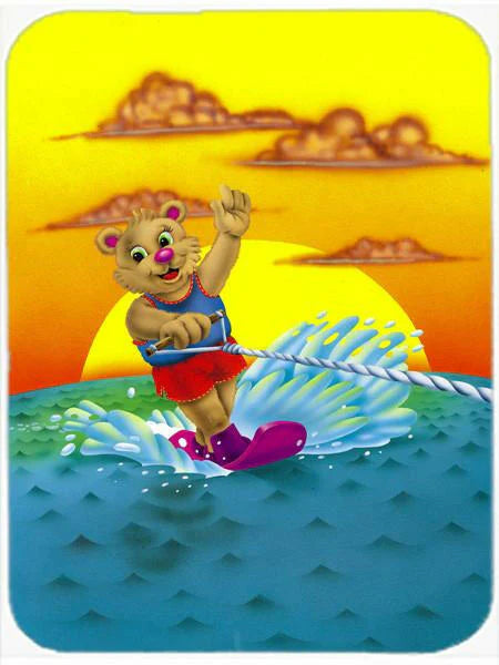 Caroline's Treasures APH0415MP Teddy Bear Water Skiing Mouse Pad, Hot Pad