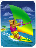 Teddy Bear Sailing Mouse Pad, Hot Pad or Trivet