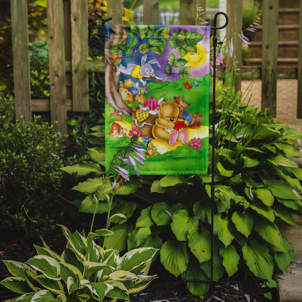 Caroline's Treasures APH0976GF Picnic Time Animals Garden Flag 11.25" x 15.5"