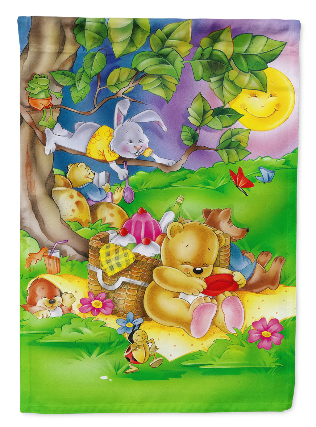 Caroline's Treasures APH0976GF Picnic Time Animals Garden Flag 11.25" x 15.5"