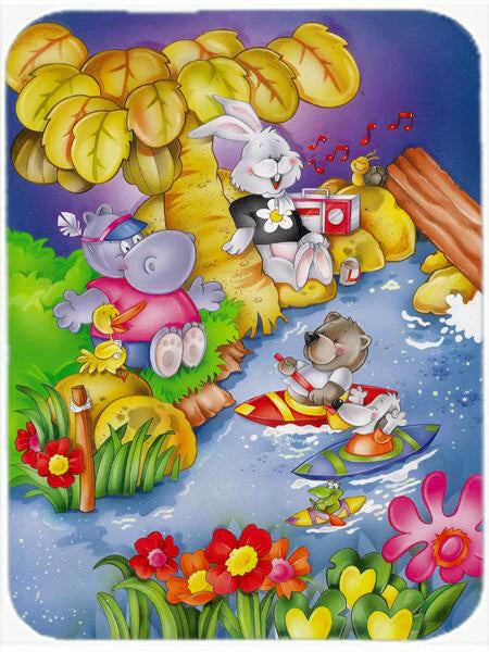 Animals Kayaking Mouse Pad, Hot Pad or Trivet