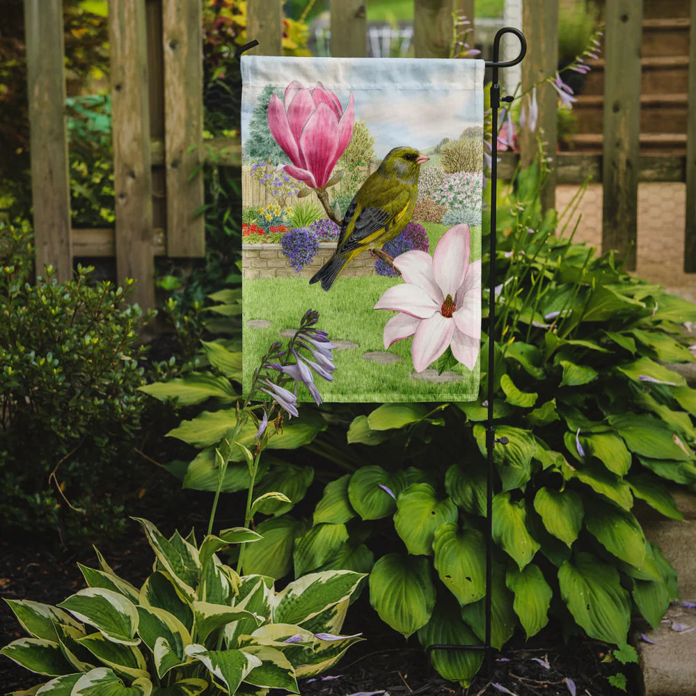 Caroline's Treasures ASA2145GF European Greenfinch Garden Flag 11.25" x 15.5"