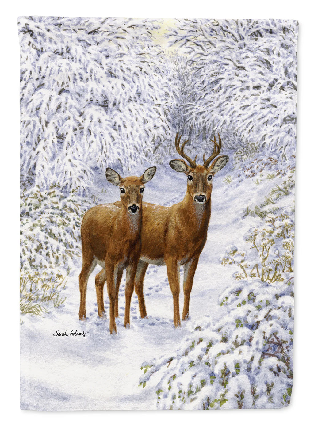 Caroline's Treasures ASA2148GF Two Deer Garden Flag 11.25" x 15.5"