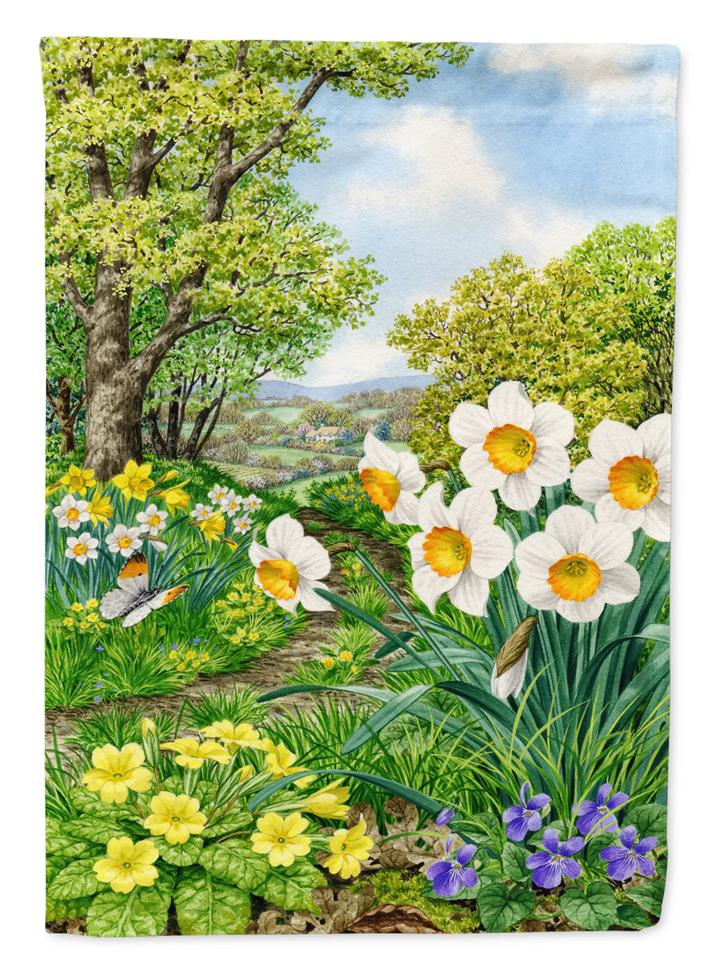 Caroline's Treasures ASAD778GF Spring Flowers by Sarah Adams Garden Flag