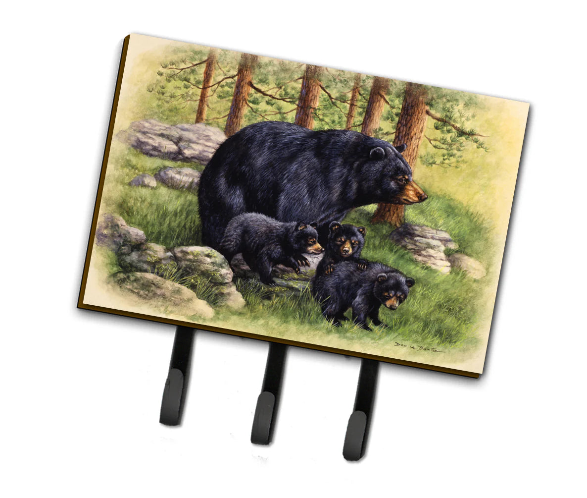 Caroline's Treasures Black Bears by Daphne Baxter Leash or Key Holder BDBA0114TH