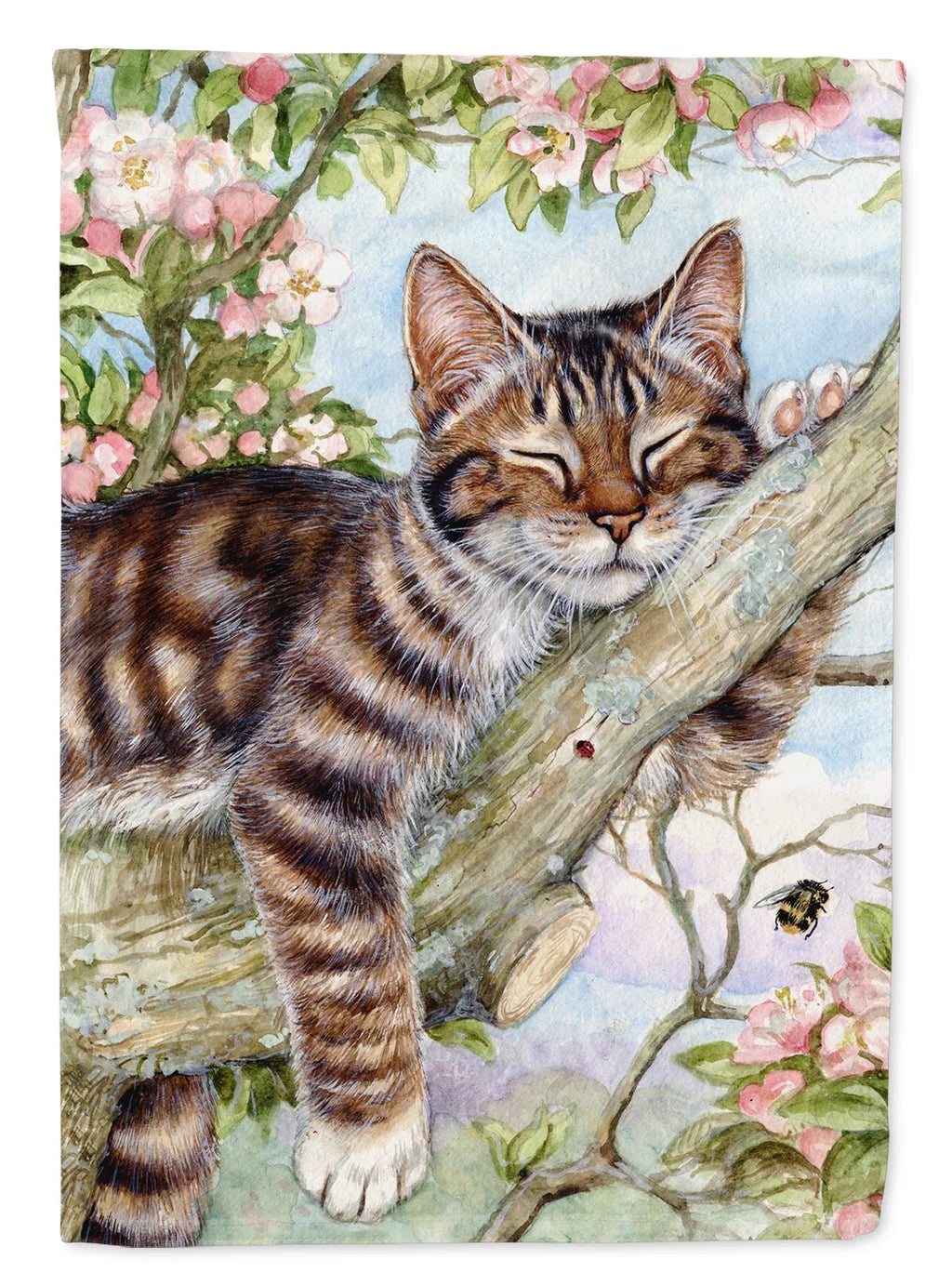 Caroline's Treasures CDCO0241GF Sleepy Cat by Debbie Cook Garden Flag