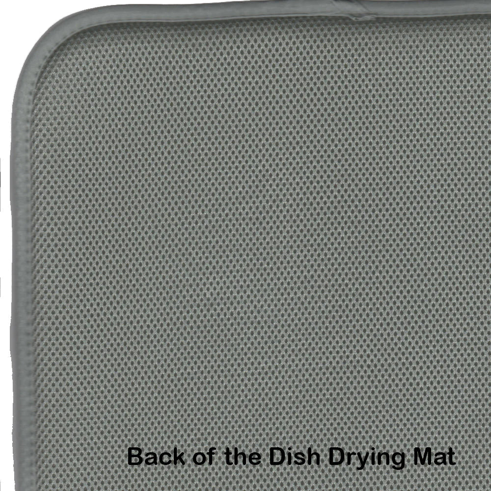 Westie Fall Dish Drying Mat Absorbent Dish Drying Mat 14 x 21