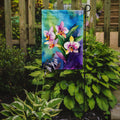 Caroline's Treasures Orchids in Watercolor Garden Flag DAC1562GF 11.25" x 15.5"