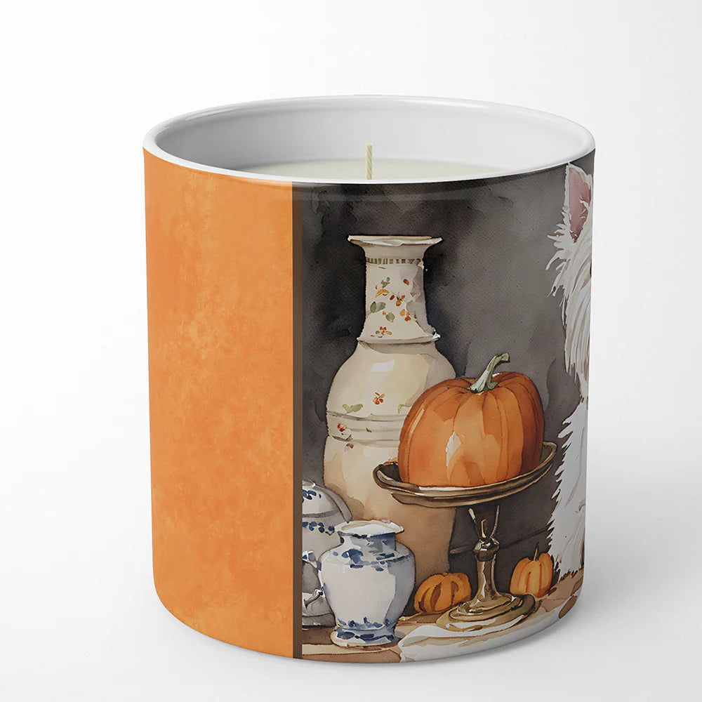 Westie Fall Kitchen Pumpkins Decorative Soy Candle Nature Soy Wax Essential Oil