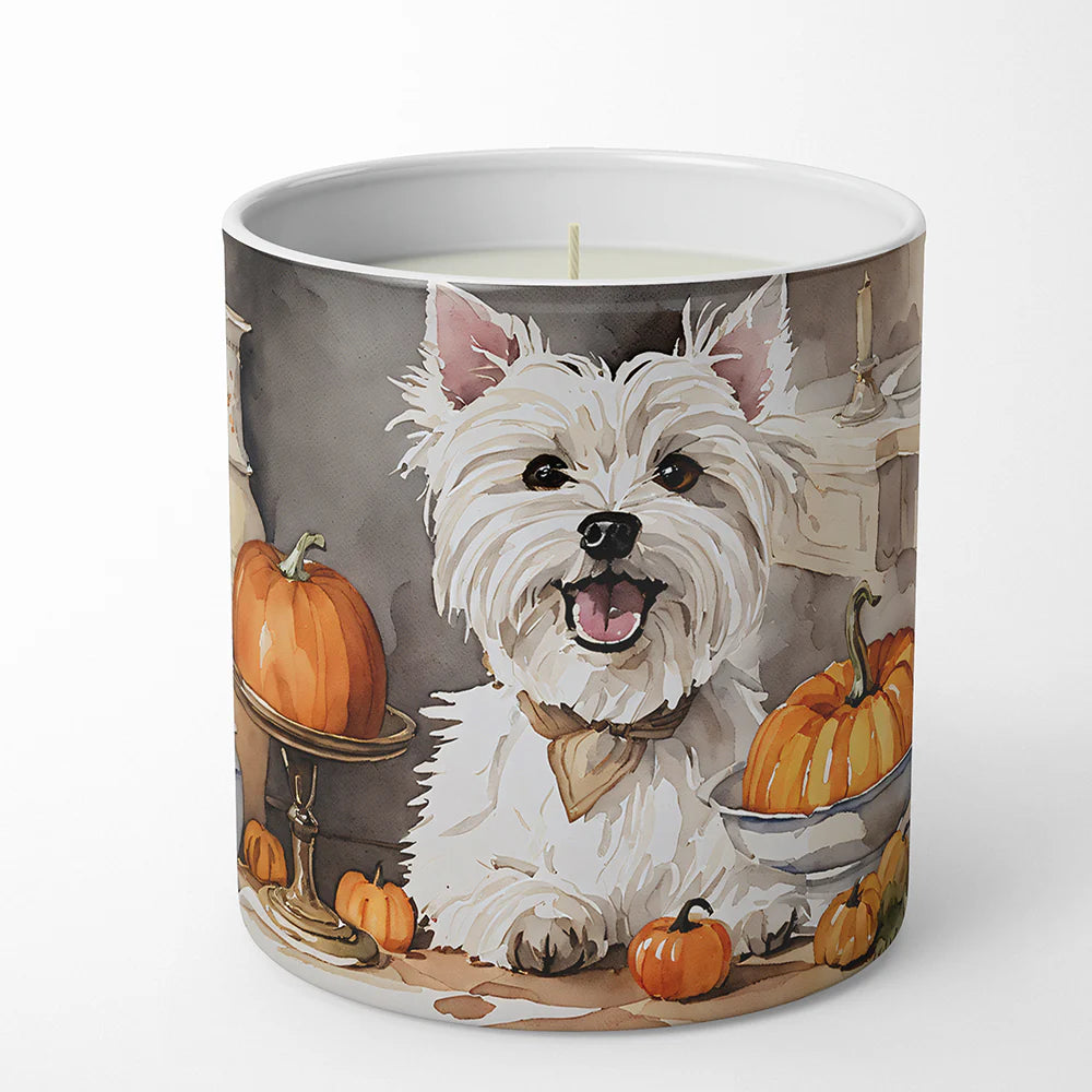 Westie Fall Kitchen Pumpkins Decorative Soy Candle Nature Soy Wax Essential Oil