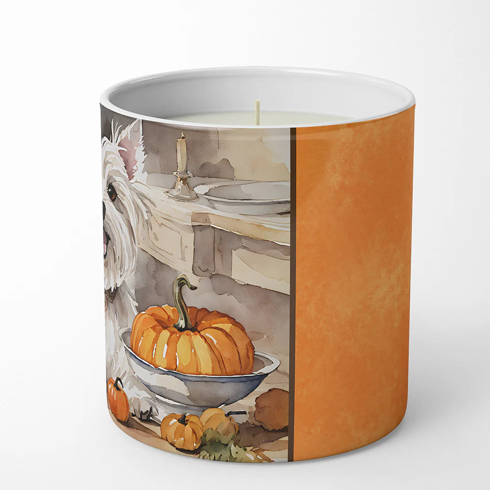Westie Fall Kitchen Pumpkins Decorative Soy Candle Nature Soy Wax Essential Oil