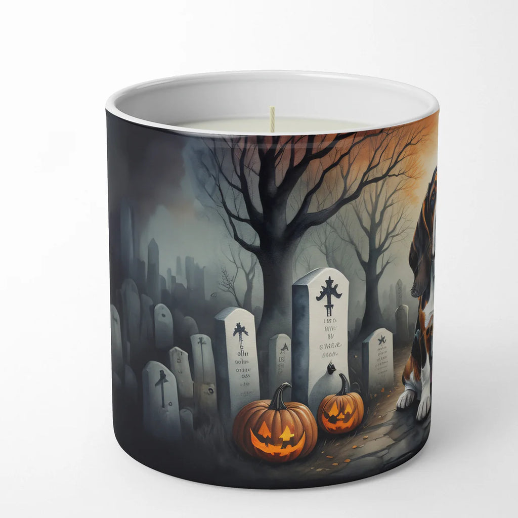 Basset Hound Spooky Halloween Decorative Soy Candle Nature Soy Wax Essential Oil