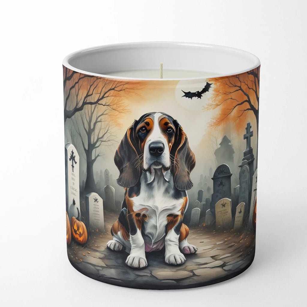 Basset Hound Spooky Halloween Decorative Soy Candle Nature Soy Wax Essential Oil