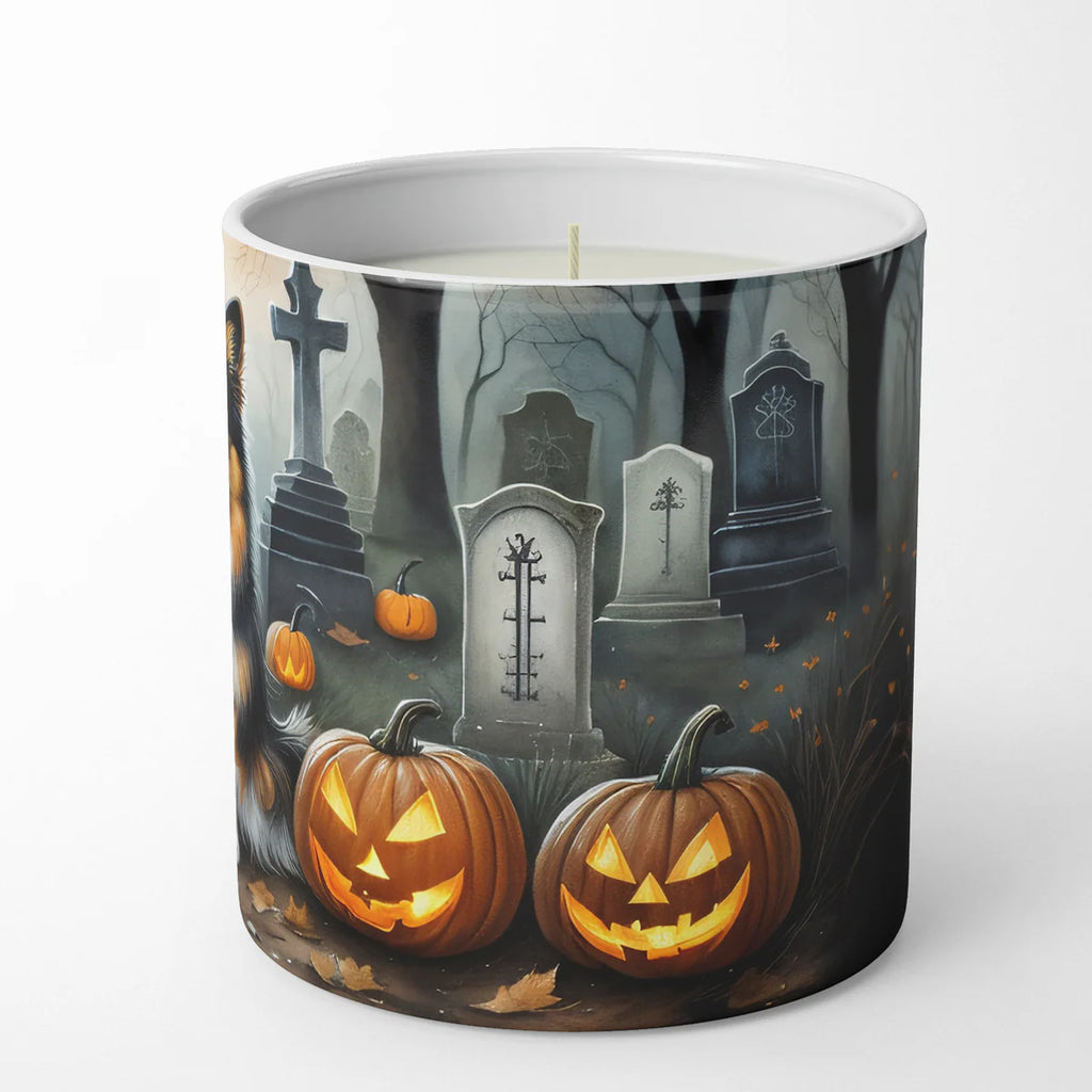 Sheltie Spooky Halloween Decorative Soy Candle Nature Soy Wax Essential Oil