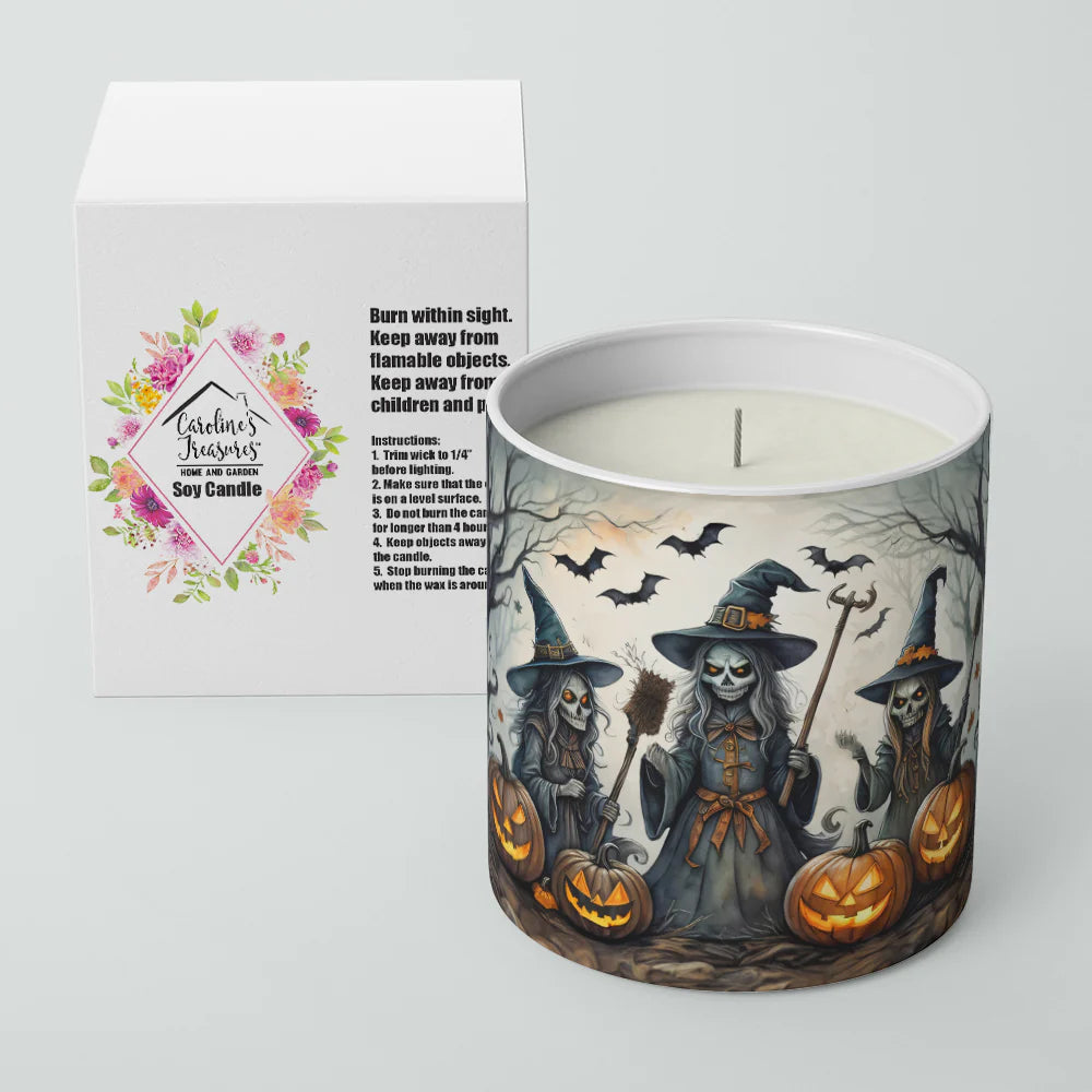 Witches Spooky Halloween Decorative Soy Candle Nature Soy Wax Essential Oil