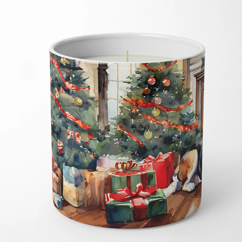 Basset Hound Cozy Christmas Decorative Soy Candle Nature Soy Wax Essential Oil