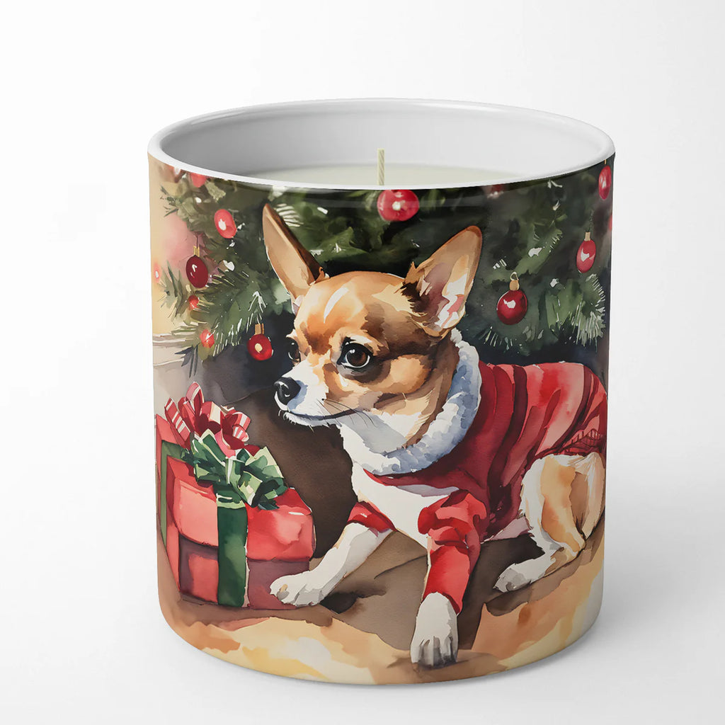Chihuahua Cozy Christmas Decorative Soy Candle Nature Soy Wax Essential Oil