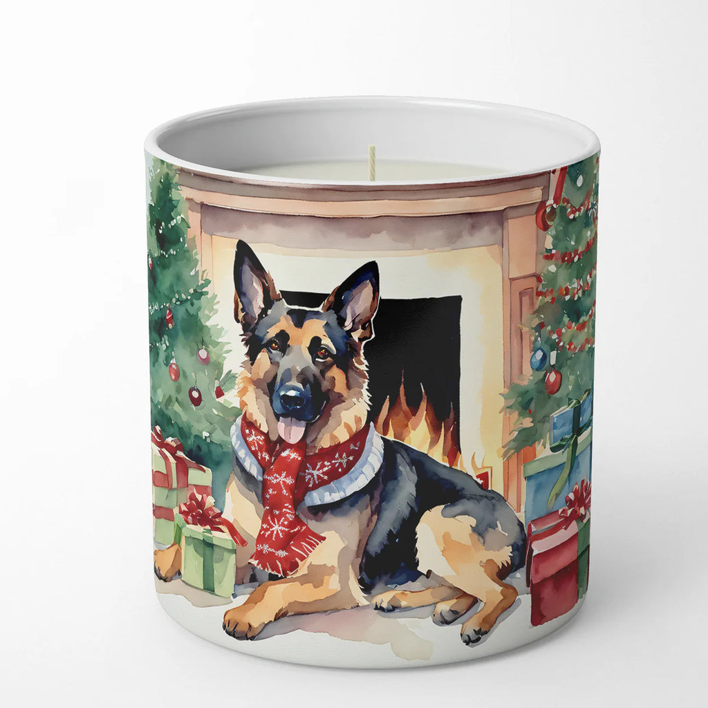 German Shepherd Cozy Christmas Decorative Soy Candle Nature Soy Wax Essential Oil