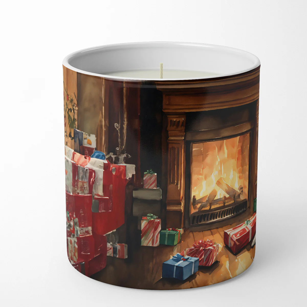 Jack Russell Terrier Cozy Christmas Decorative Soy Candle Nature Soy Wax Essential Oil