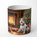 Jack Russell Terrier Cozy Christmas Decorative Soy Candle Nature Soy Wax Essential Oil