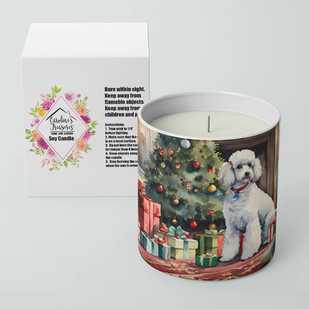 Poodle Cozy Christmas Decorative Soy Candle Nature Soy Wax Essential Oil
