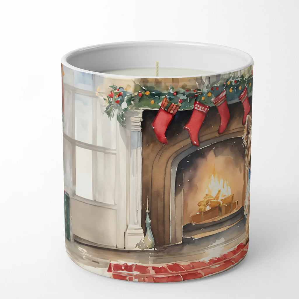 Silky Terrier Cozy Christmas Decorative Soy Candle Nature Soy Wax Essential Oil