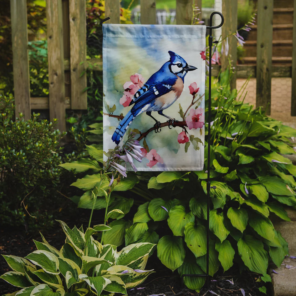 Caroline's Treasures Blue Jay Garden Flag, Garden Size, 11.25" x 15.5", DAC3186GF