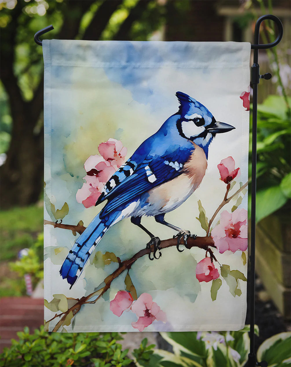 Caroline's Treasures Blue Jay Garden Flag, Garden Size, 11.25" x 15.5", DAC3186GF