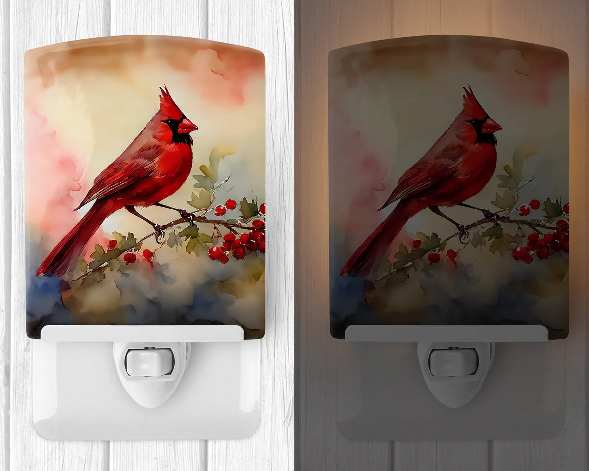 Cardinal Ceramic Night Light Compact, UL-Certified