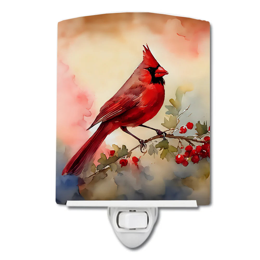Cardinal Ceramic Night Light Compact, UL-Certified