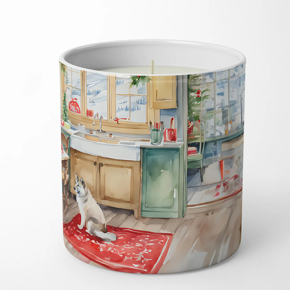 Alaskan Klee Kai Christmas Cookies Decorative Soy Candle Nature Soy Wax Essential Oil