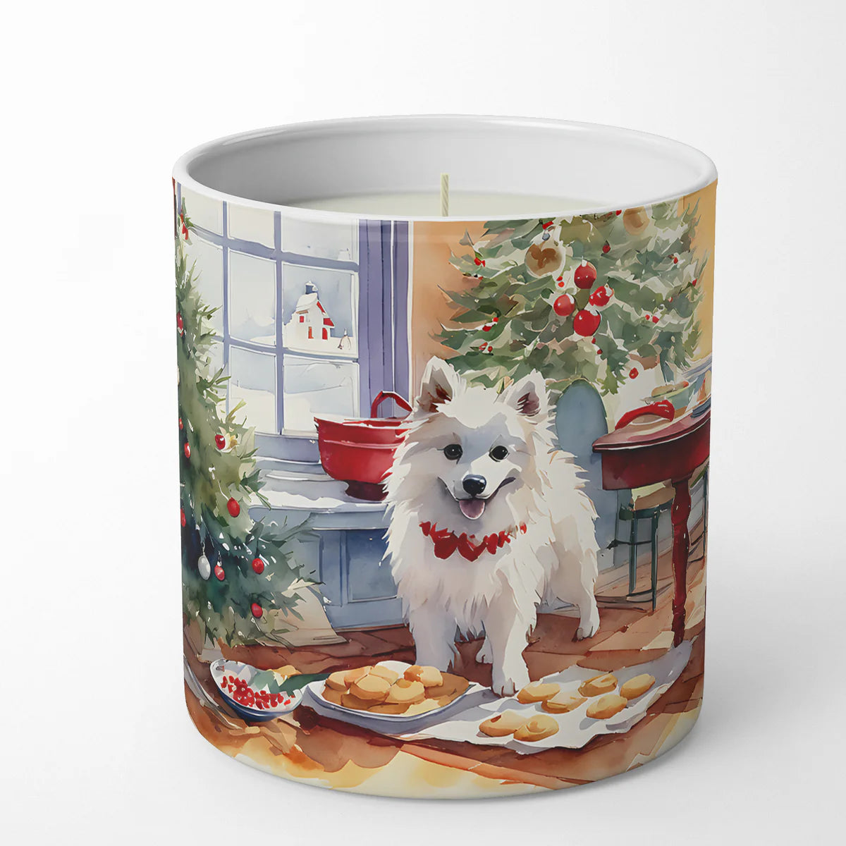 American Eskimo Christmas Cookies Decorative Soy Candle Nature Soy Wax Essential Oil