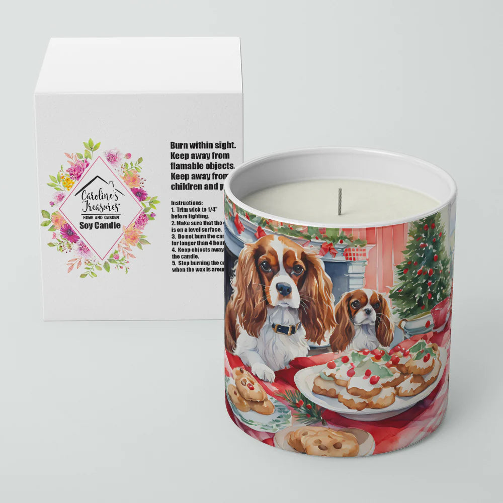 Cavalier Spaniel Christmas Cookies Decorative Soy Candle Nature Soy Wax Essential Oil