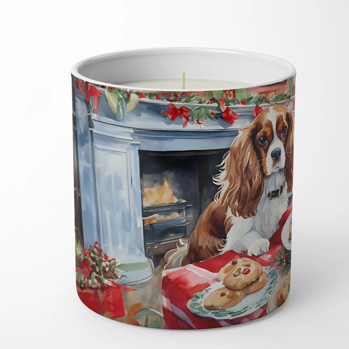 Cavalier Spaniel Christmas Cookies Decorative Soy Candle Nature Soy Wax Essential Oil