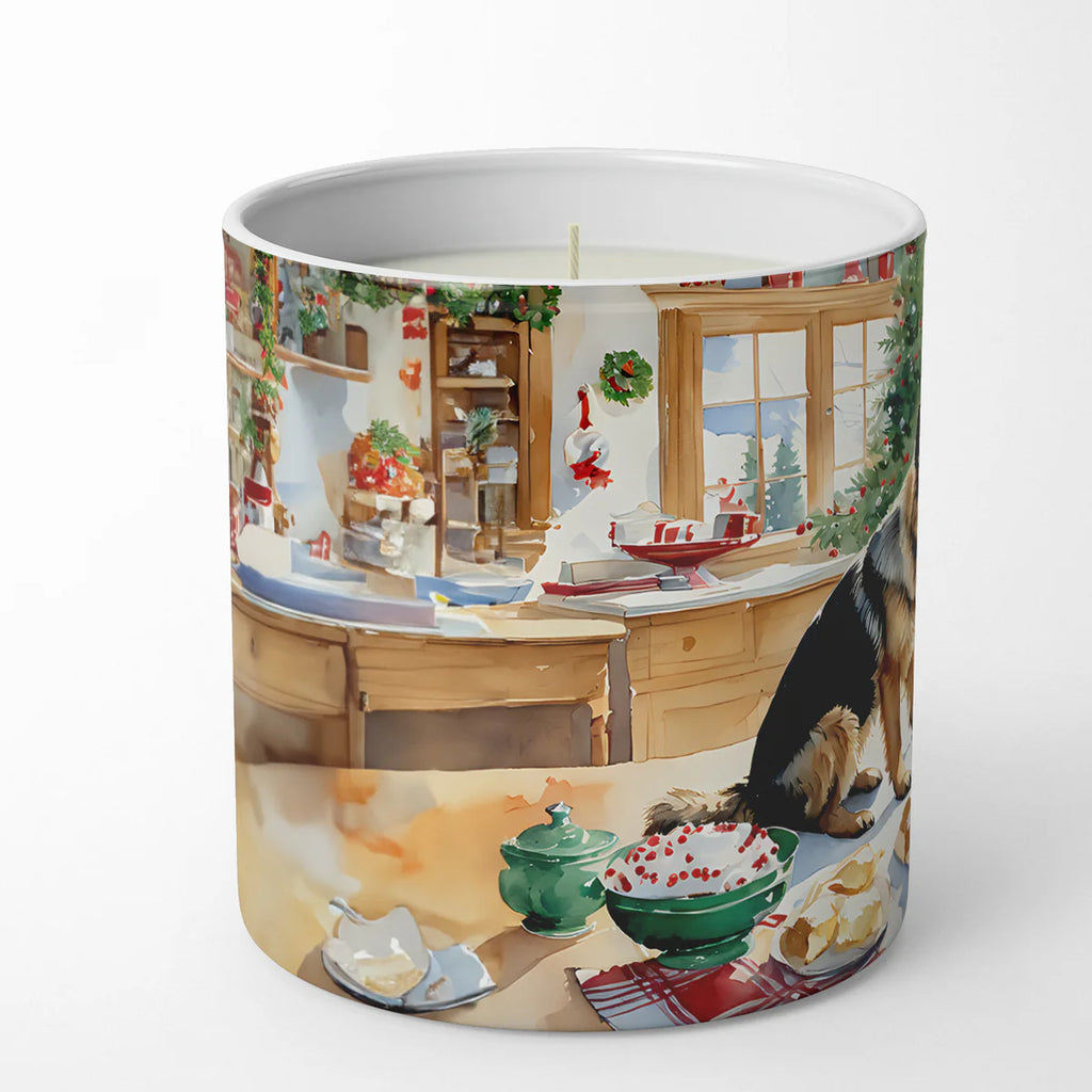 German Shepherd Christmas Cookies Decorative Soy Candle Nature Soy Wax Essential Oil