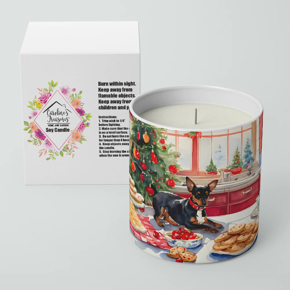 Miniature Pinscher Christmas Cookies Decorative Soy Candle Nature Soy Wax Essential Oil