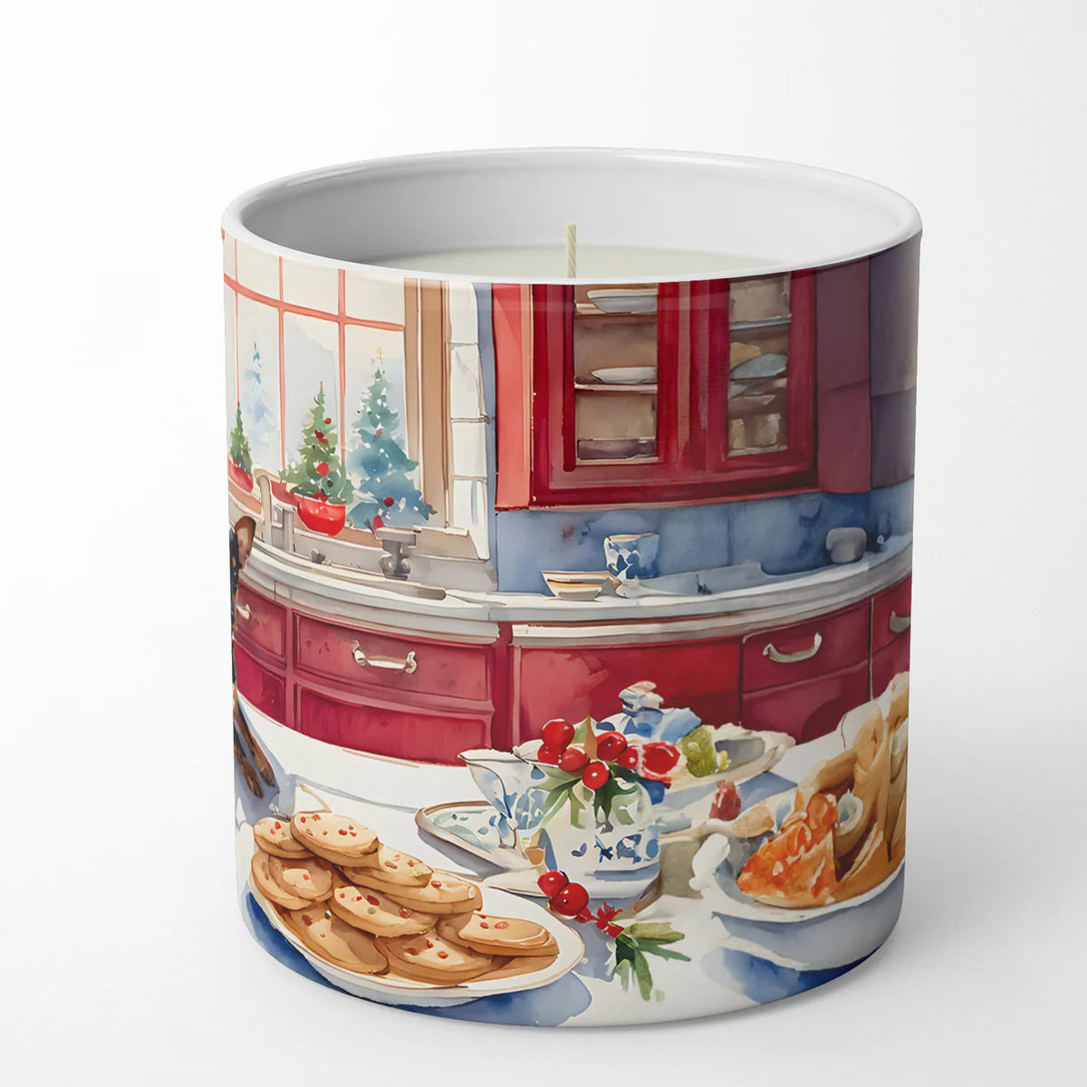 Miniature Pinscher Christmas Cookies Decorative Soy Candle Nature Soy Wax Essential Oil