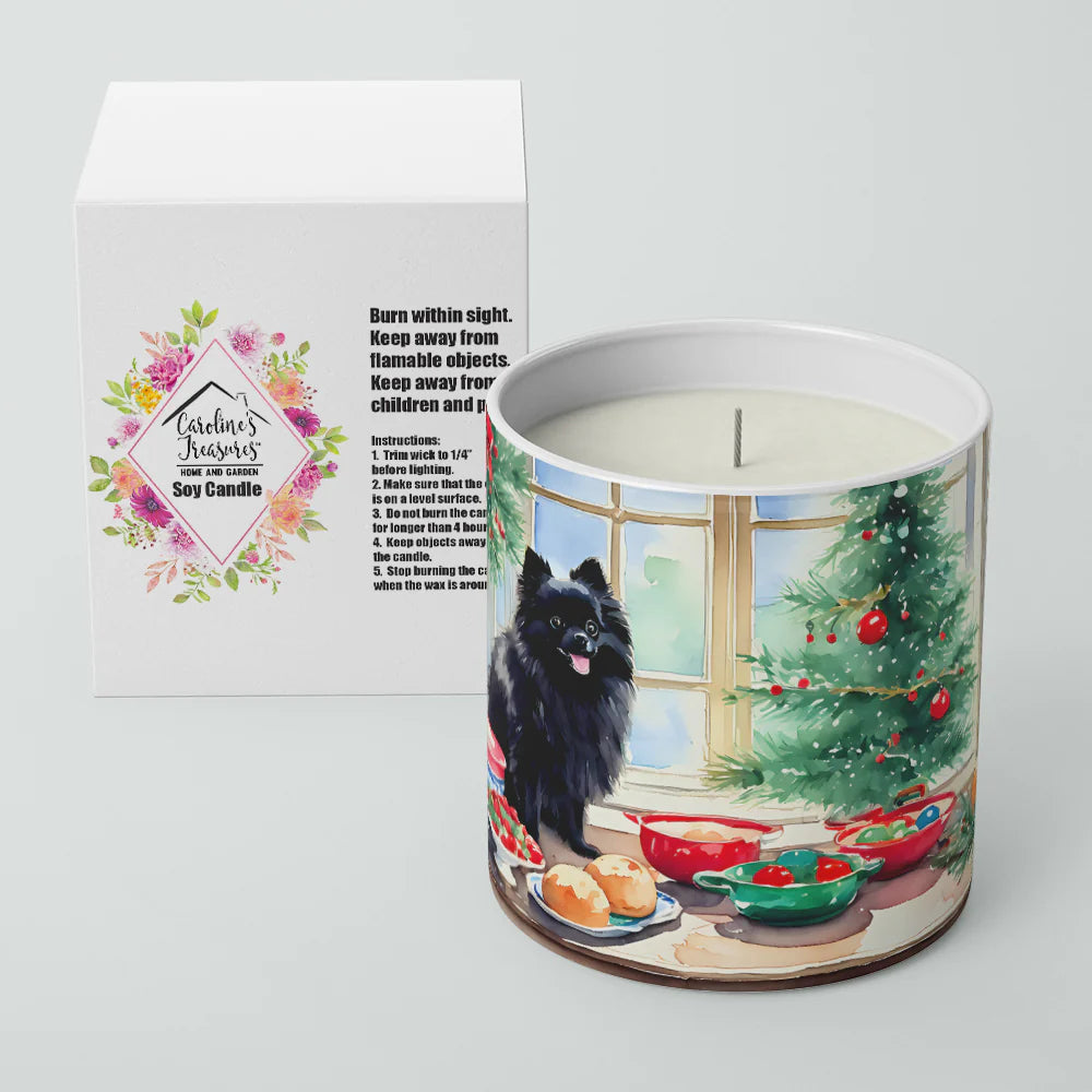 Pomeranian Christmas Cookies Decorative Soy Candle Nature Soy Wax Essential Oil