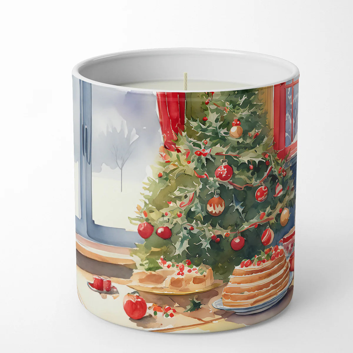 Pomeranian Christmas Cookies Decorative Soy Candle Nature Soy Wax Essential Oil