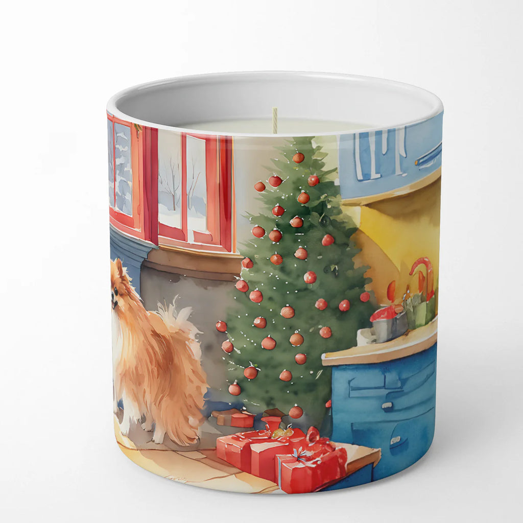 Pomeranian Christmas Cookies Decorative Soy Candle Nature Soy Wax Essential Oil