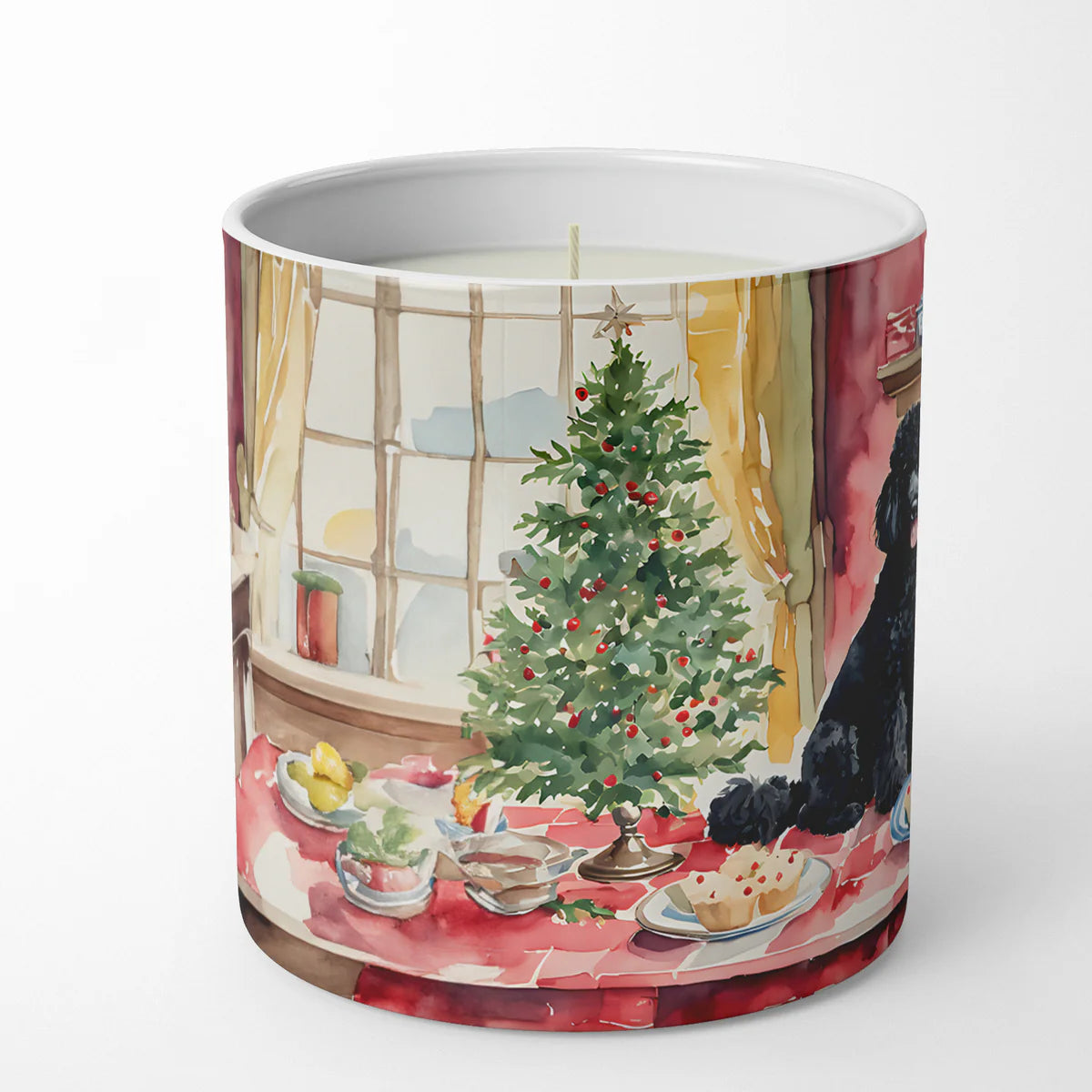 Poodle Christmas Cookies Decorative Soy Candle Nature Soy Wax Essential Oil