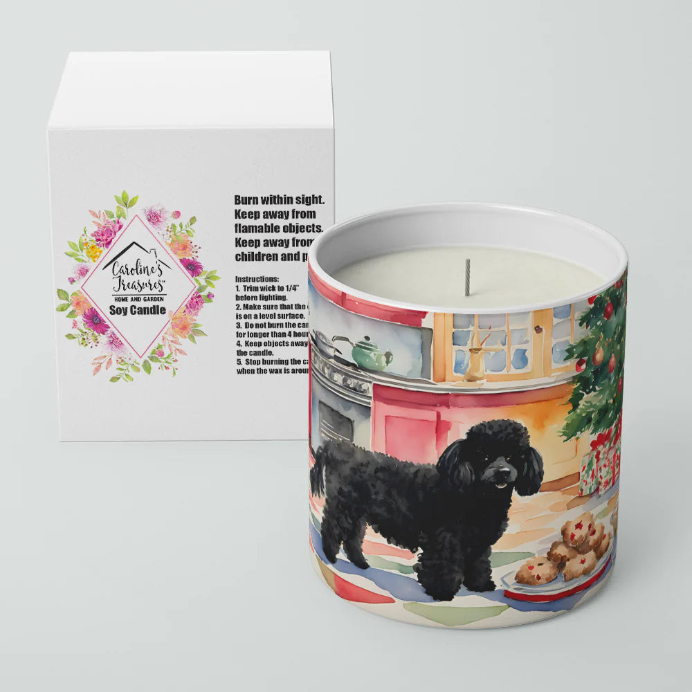 Poodle Christmas Cookies Decorative Soy Candle Nature Soy Wax Essential Oil
