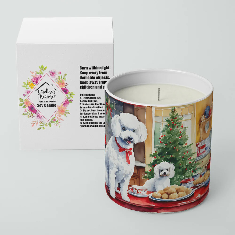 Poodle Christmas Cookies Decorative Soy Candle Nature Soy Wax Essential Oil