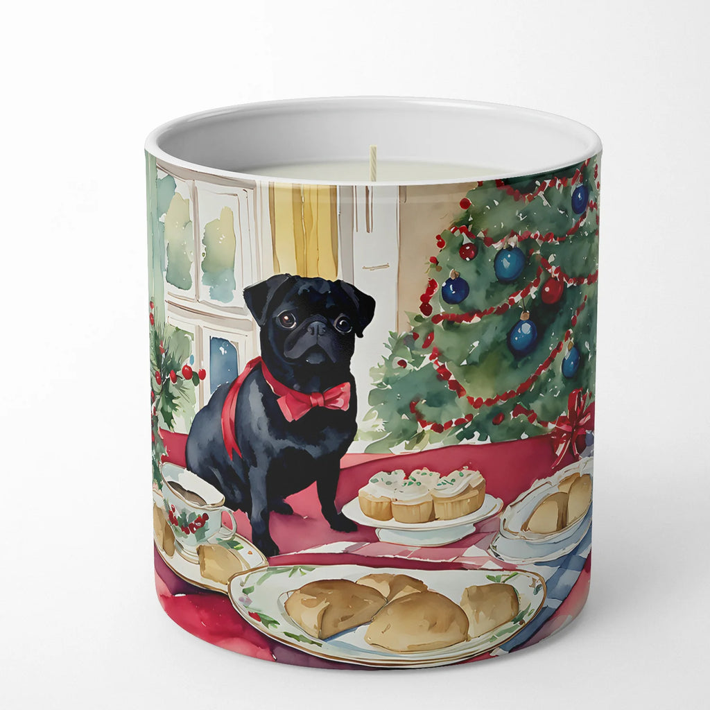 Pug Christmas Cookies Decorative Soy Candle Nature Soy Wax Essential Oil